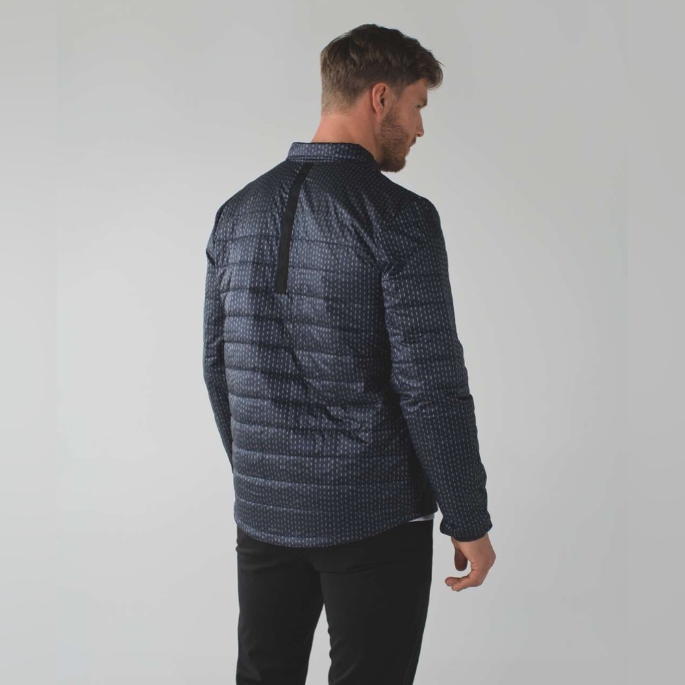 Lululemon Ukee Jacket Light Years Silver Spoon Deep Navy Quilted XXL - Picture 3 of 12